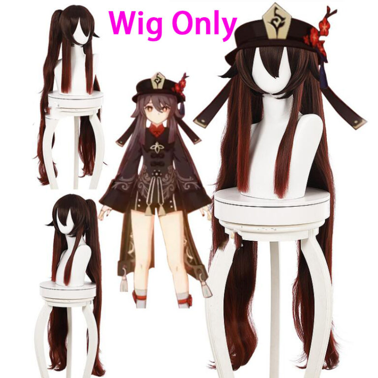 Anime Game Genshin Impact Hutao Costume Uniform + Wig Hu Tao Chinese Style Halloween Costumes For Women - Image 3