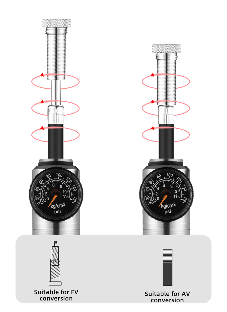 ROCKBROS Bicycle Pump130PSI Air Pump Aluminum Alloy Portable ROCKBROS Bicycle Pump130PSI Air Pump Aluminum Alloy Portable