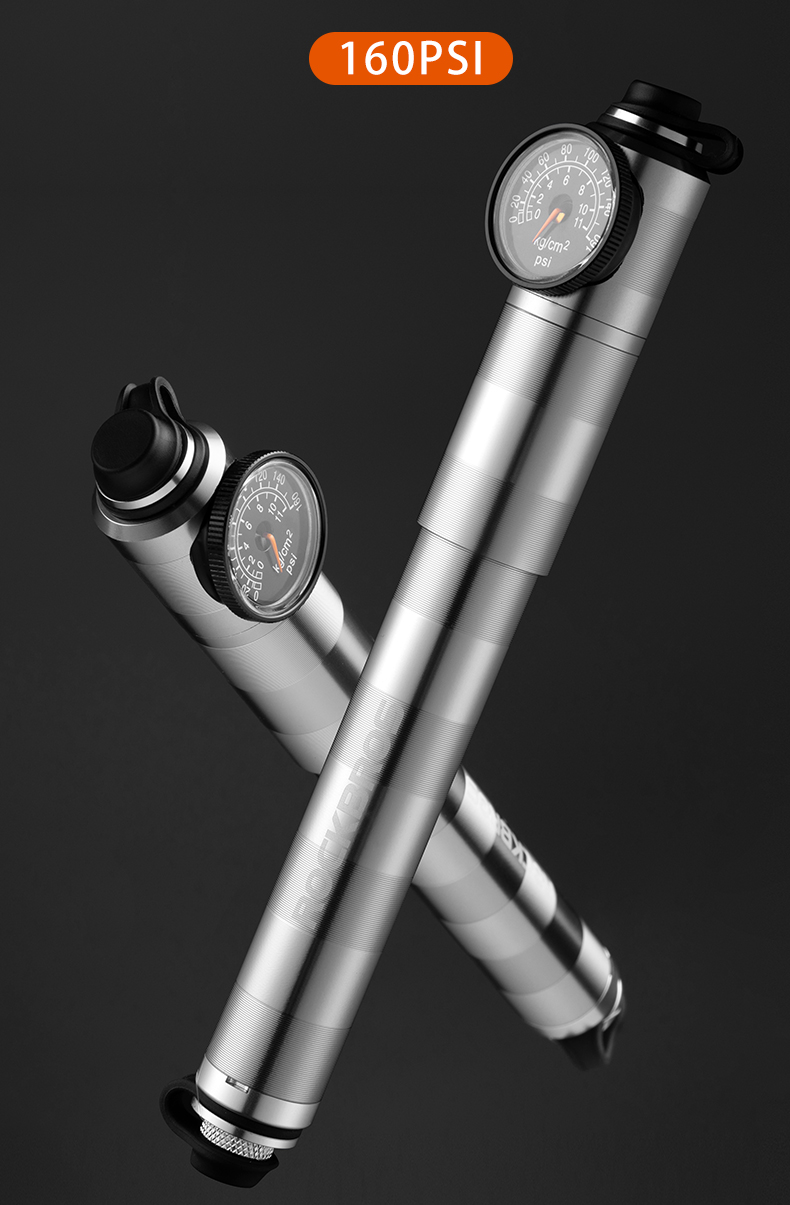 ROCKBROS Bicycle Pump130PSI Air Pump Aluminum Alloy Portable ROCKBROS Bicycle Pump130PSI Air Pump Aluminum Alloy Portable