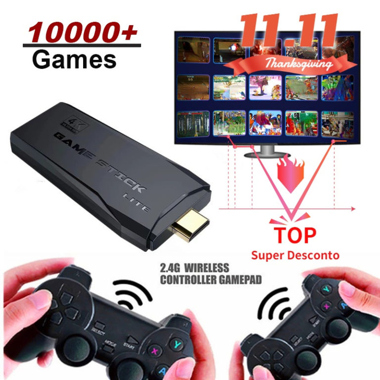 10000 Video Game Console Retro Wireless Controller Game Stick For PS1/GBA Xmas Gift