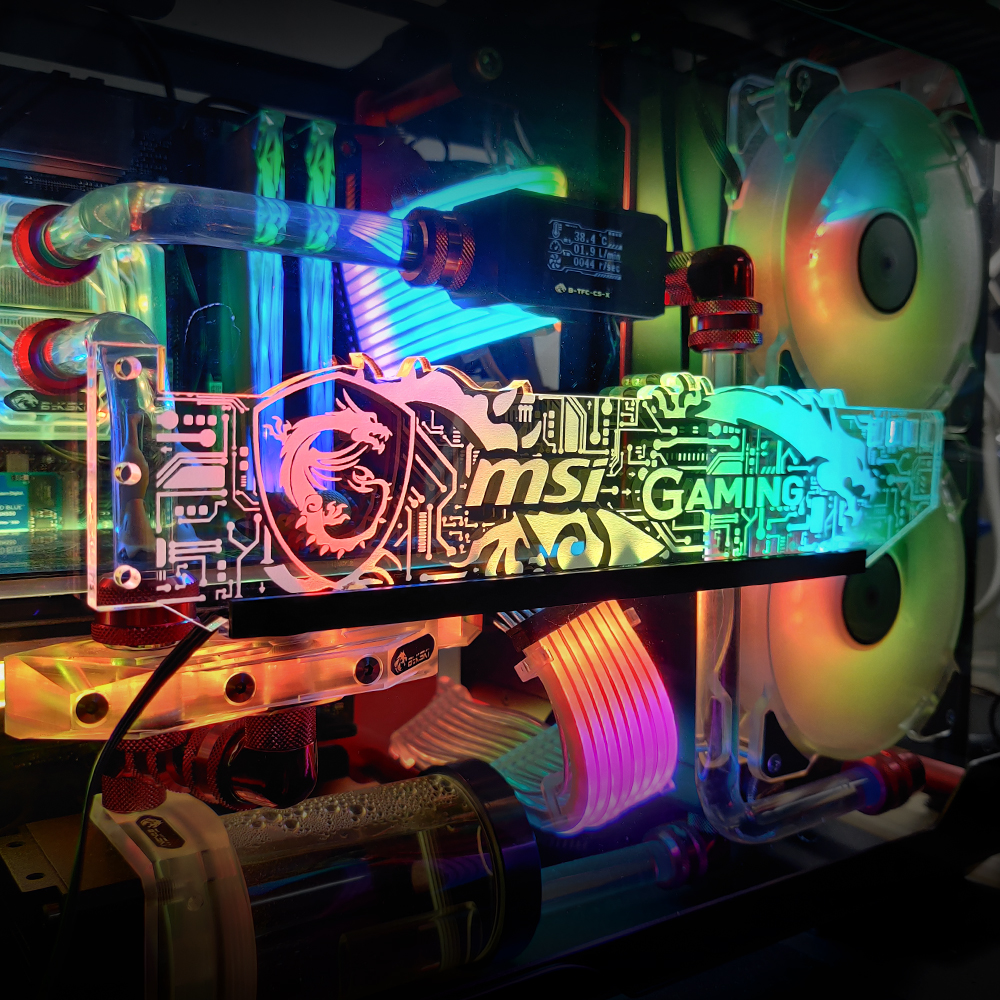 RGB VGA Holder Graphics Stand Customizable AURA DIY PC Water Cooler CPU RGB VGA Holder Graphics Stand Customizable AURA DIY PC Water Cooler CPU