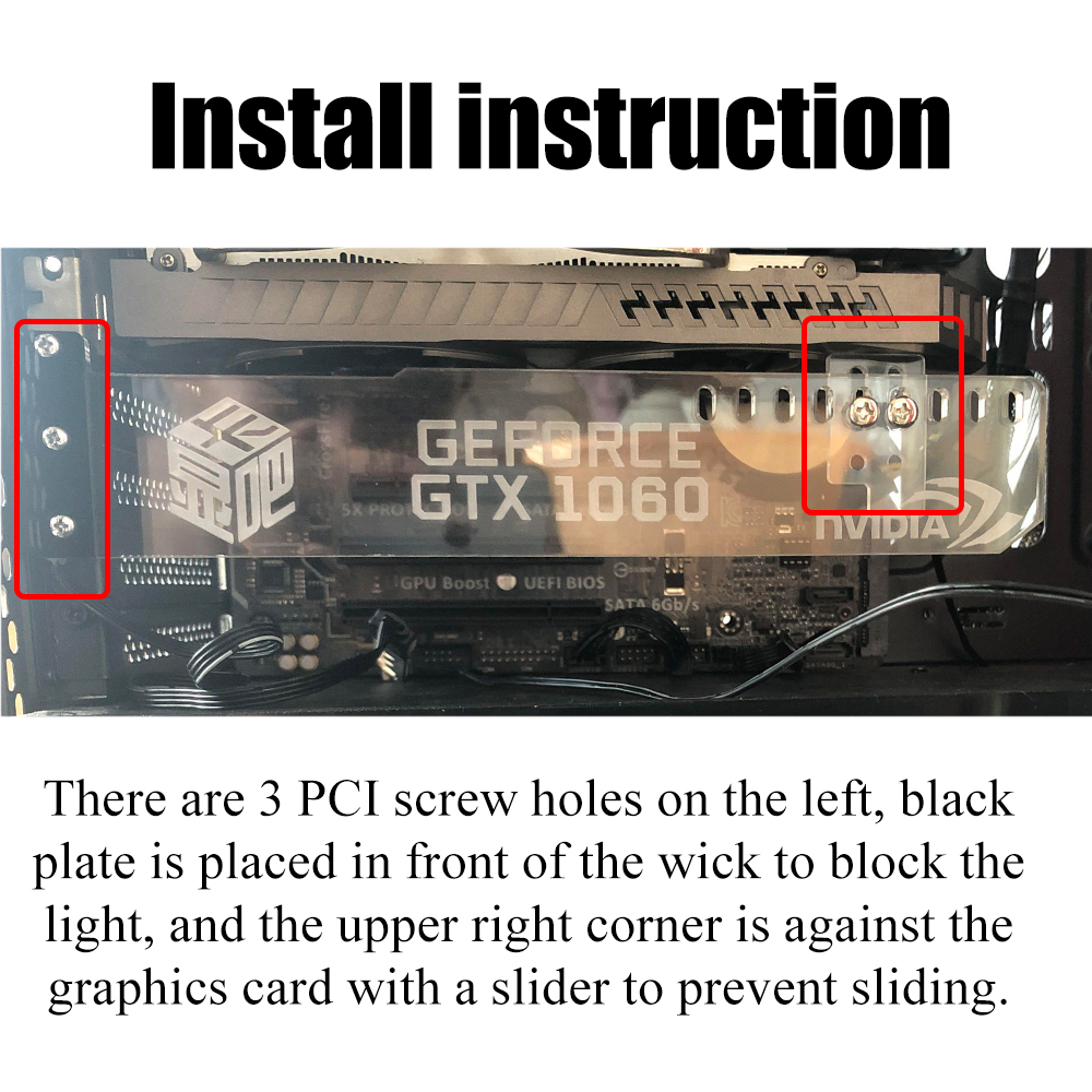 RGB VGA Holder Graphics Stand Customizable AURA DIY PC Water Cooler CPU RGB VGA Holder Graphics Stand Customizable AURA DIY PC Water Cooler CPU
