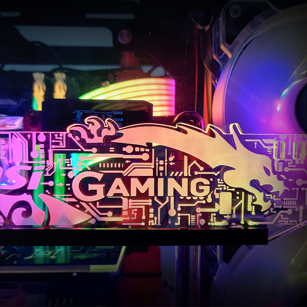 RGB VGA Holder Graphics Stand Customizable AURA DIY PC Water Cooler CPU RGB VGA Holder Graphics Stand Customizable AURA DIY PC Water Cooler CPU