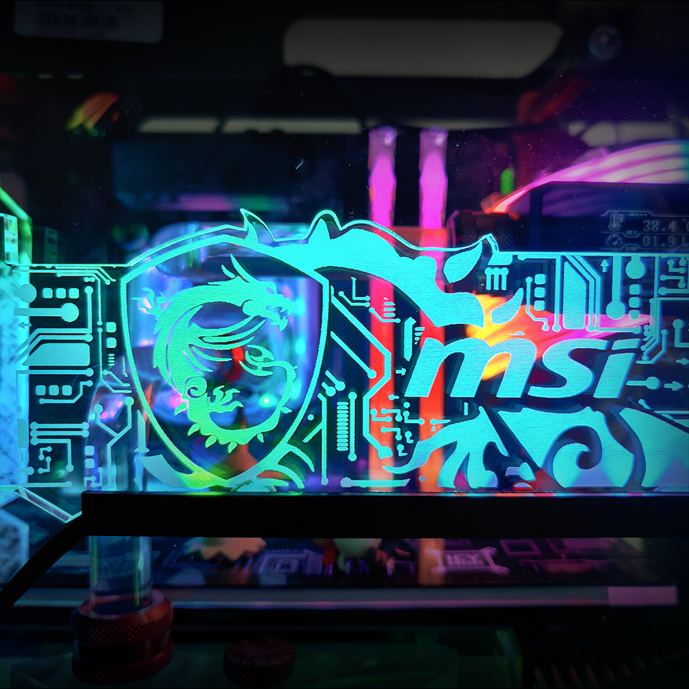 RGB VGA Holder Graphics Stand Customizable AURA DIY PC Water Cooler CPU RGB VGA Holder Graphics Stand Customizable AURA DIY PC Water Cooler CPU