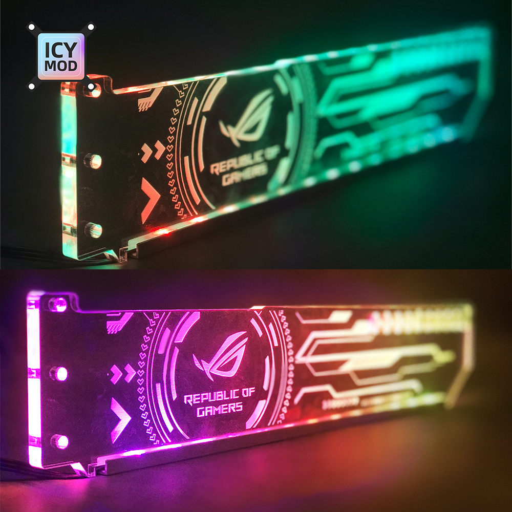 RGB VGA Holder Graphics Stand Customizable AURA DIY PC Water Cooler CPU RGB VGA Holder Graphics Stand Customizable AURA DIY PC Water Cooler CPU