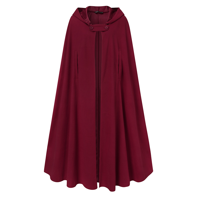 Stylish Long Cape Cloak Hooded Wool Blend Cloak Coat Warm Cosplay Jackets Outwear Windbreaker Stylish Long Cape Cloak Hooded Wool Blend Cloak Coat Warm Cosplay Jackets Outwear Windbreaker