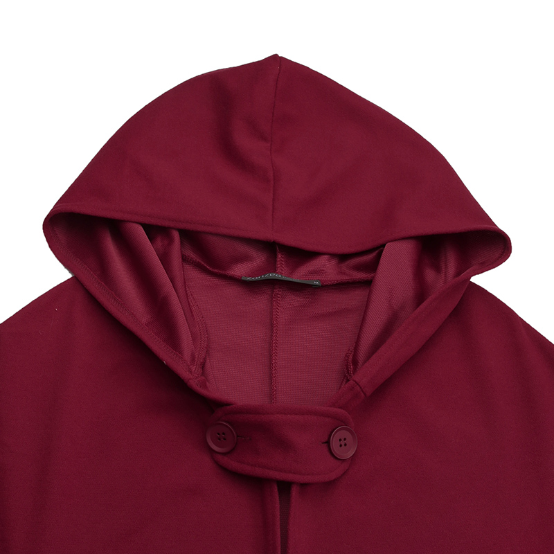 Stylish Long Cape Cloak Hooded Wool Blend Cloak Coat Warm Cosplay Jackets Outwear Windbreaker Stylish Long Cape Cloak Hooded Wool Blend Cloak Coat Warm Cosplay Jackets Outwear Windbreaker