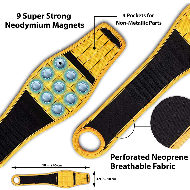 Magnetic Wristband Holds Nails, Drill Bit. Gift for Father, Boyfriend Magnetic Wristband Holds Nails, Drill Bit. Gift for Father, Boyfriend