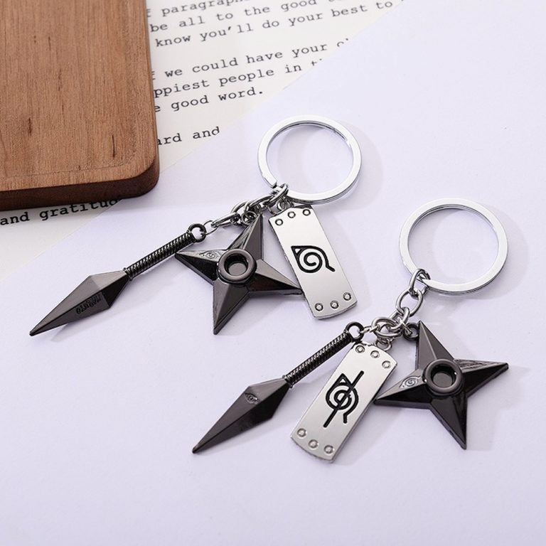 Kunai Shuriken Konoha Ninja Keychain Naruto Anime Accessories Gift - Image 3