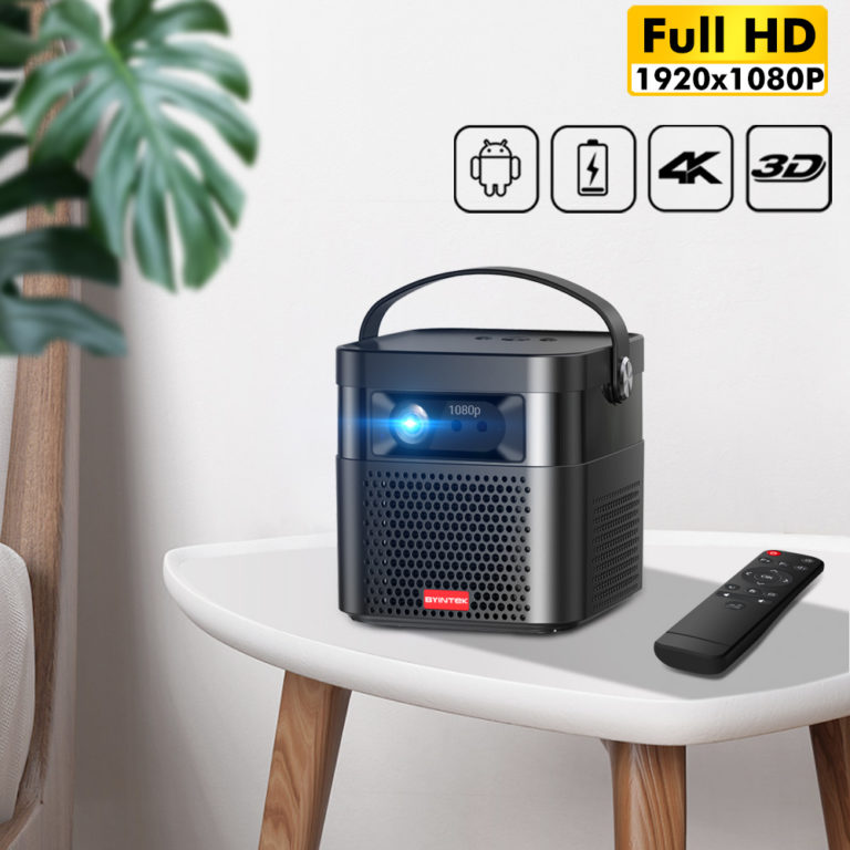 Smart Projector Portable U70 3D-4K Android WiFi 1080P Home Theater Video LED DLP For 300-inch Cinema