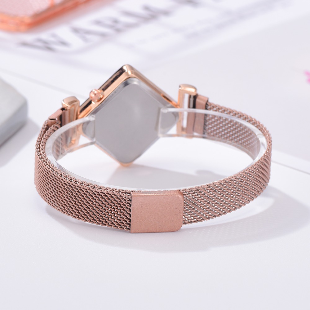 Square Watch Luxury Ladies Quartz Magnet Buckle Gradient Color Watches Relogio Feminino For Gift Clock