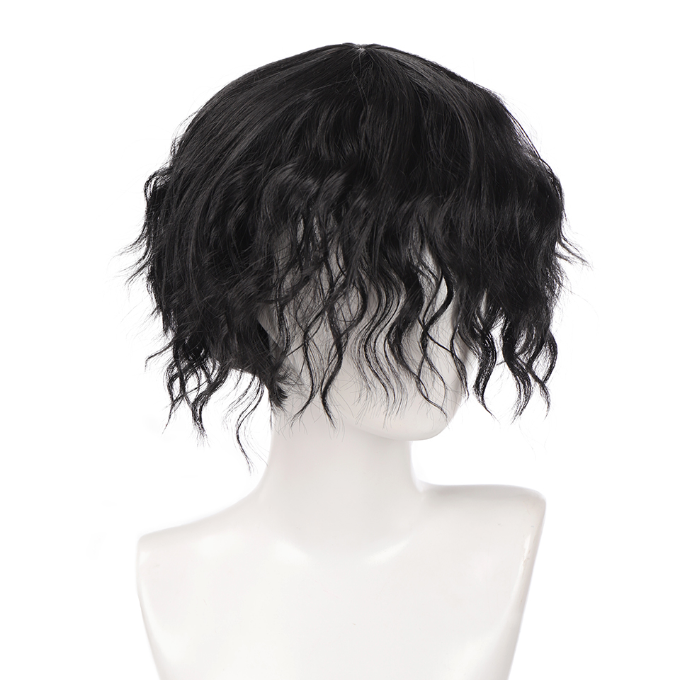Synthetic Short Curly Wigs From AILIADE for Men Boys Girls Blonde Blue Dark Green Hair Heat Resistant Daily Party Anime Cosplay Wig Synthetic Short Curly Wigs From AILIADE for Men Boys Girls Blonde Blue Dark Green Hair Heat Resistant Daily Party Anime Cosplay Wig